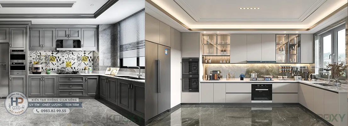 Mẫu phòng bếp đẹp hiện đại
