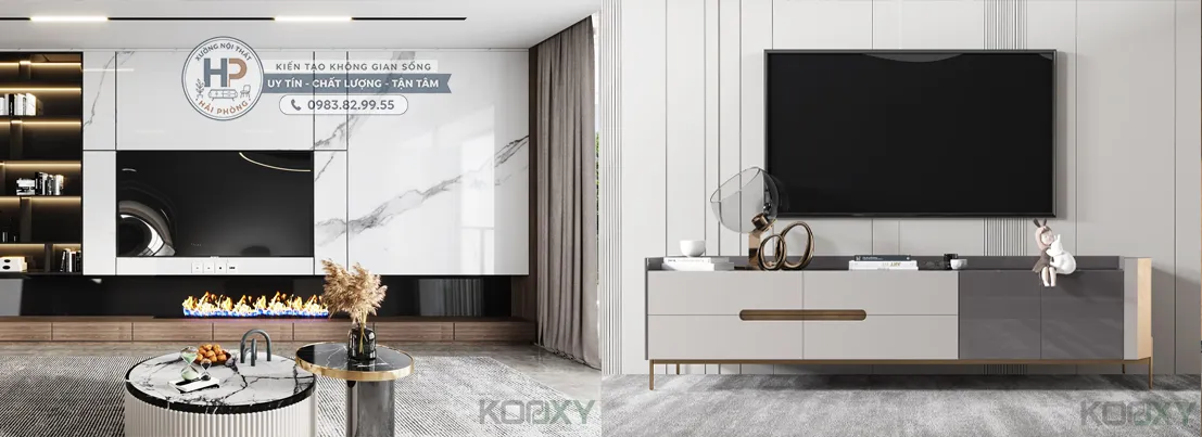 Mẫu kệ tủ Tivi Hiện đại